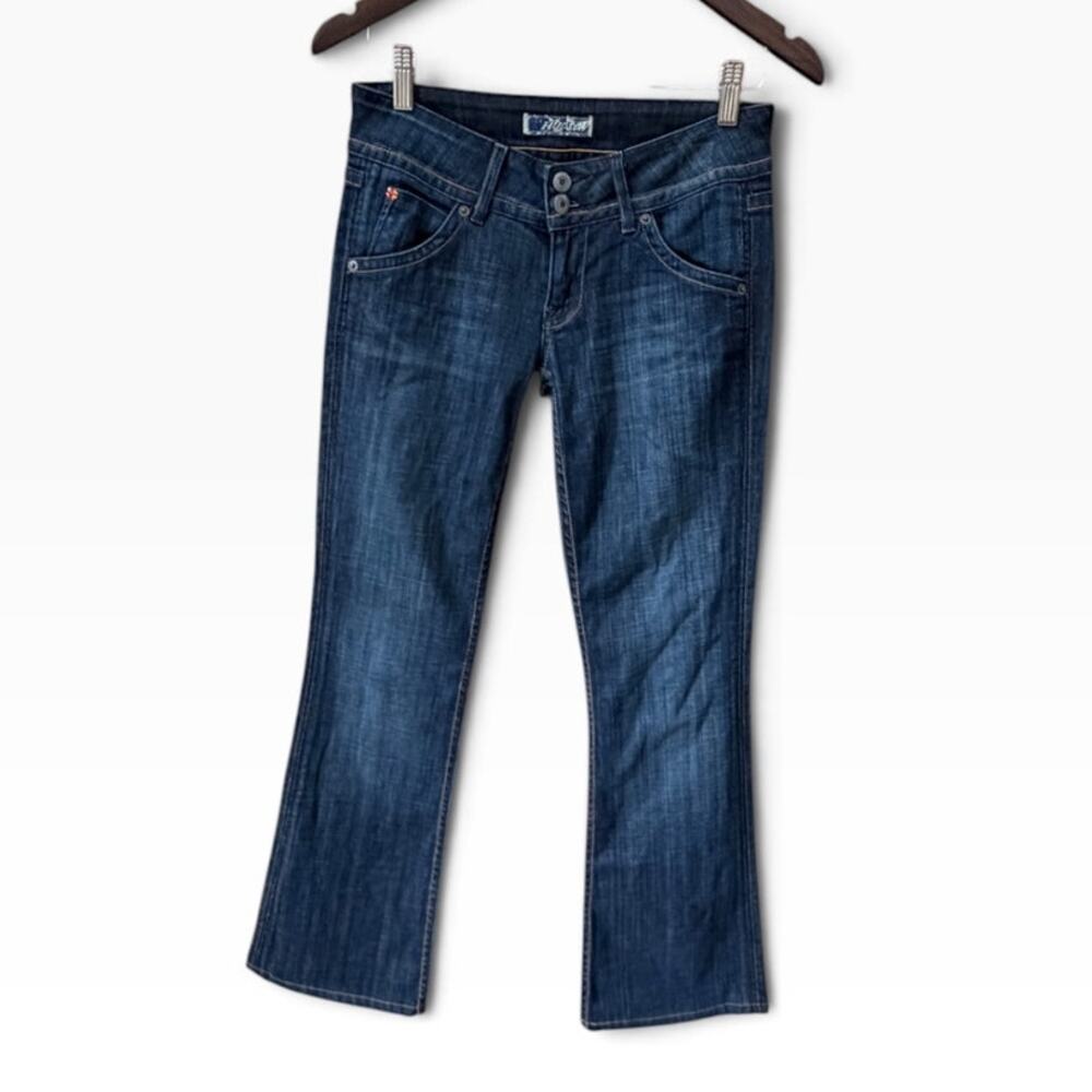 Hudson Jeans Signature Bootcut Low Rise Size 26 Dark Wash Harbor Blue Denim